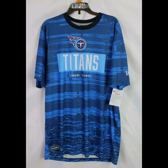 NFL TEAM APPAREL TITANS COMBINE TRAINING MEDIUM 10/12 SAMPLE TEE T-SHIRT YOUTH - Picture 1 of 6